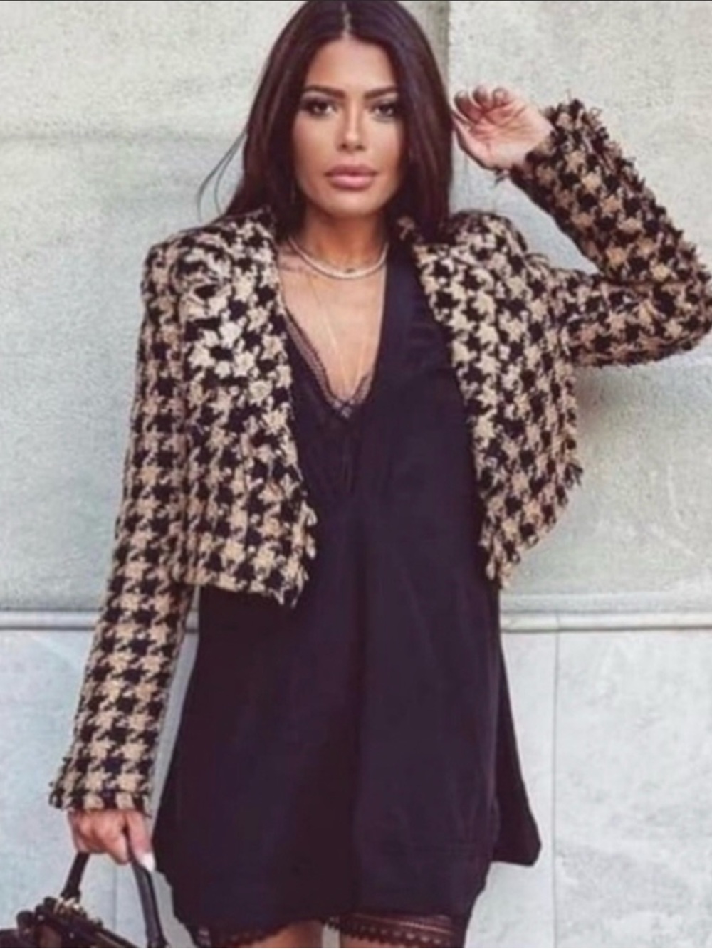 NWT💕Zara Cropped Textured Blazer | Sz L